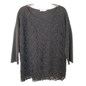 Fabiana Filippi Floral Lace Cutout Sweater